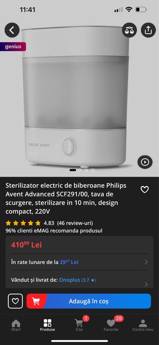 Sterizilator philips avent