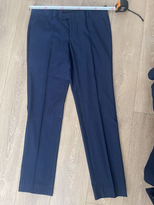 Costum barbatesc Conbipel - Italy - marimea 52, bleumarin cu dungulite