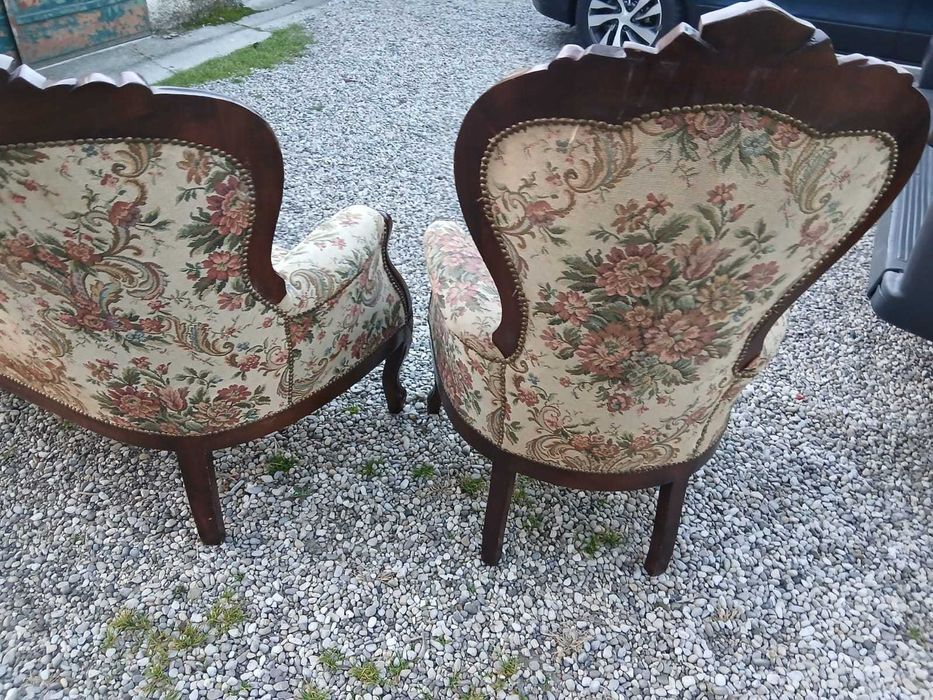 Canapea cu 2 Fotolii Stil Luigi Filippo