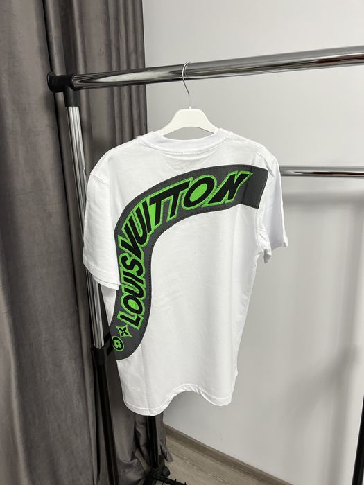 Tricou LOUIS VUITTON Alb/Negru super calitate