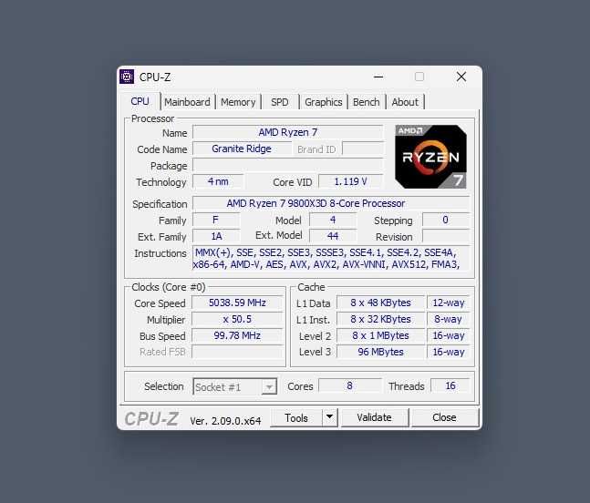 НОВ! Промо!  AMD Ryzen 7 9800X3D