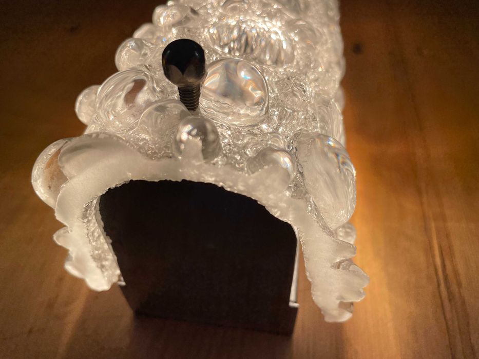 lampa perete aplica Hillebrand by Kalmar Franken iceglas art deco rara