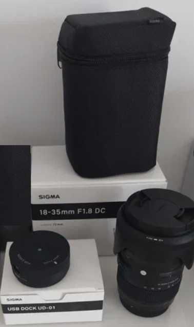 Sigma EF ART 18–35mm F1.8 DC HSM + USB dock