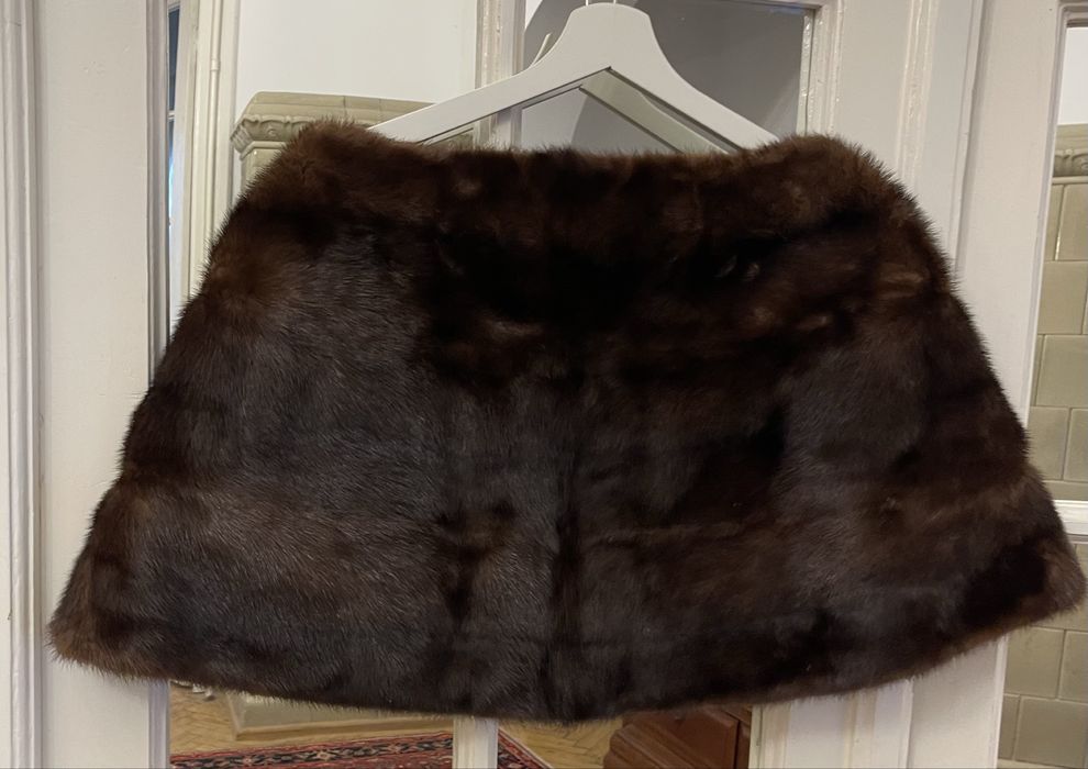 Capa din blana  naturala de vizon, one size