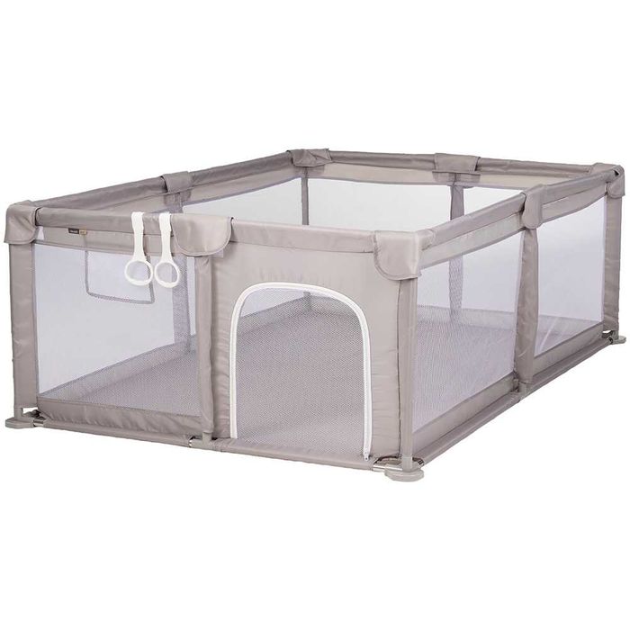 Tarc de joaca copii Chipolino Lotus 180x120 cm beige/gri