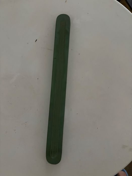 sticla de masurare tiP gauge glas borosilicat verde interbelică RO rar