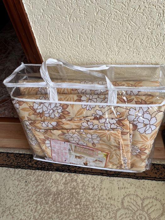 Комплект спално бельо(юрган, чаршаф+ 2 калъфки)