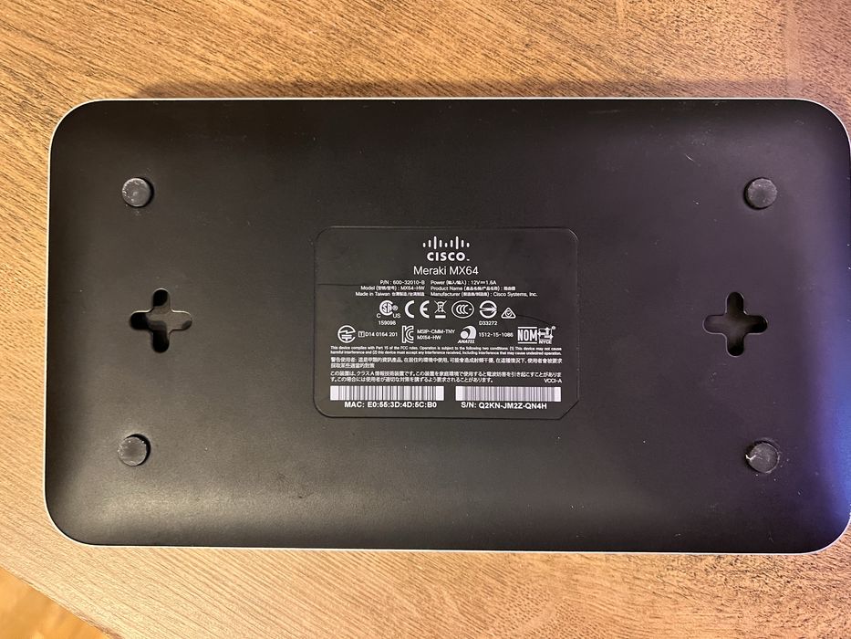 CISCO Meraki MX64 Security Appliance