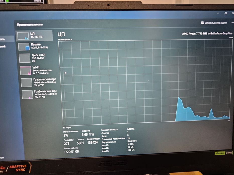 Игровой ноутбук asus