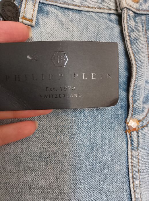 PHILIPP PLEIN дамски дънки Boyfriend Cut "Over and Over Again" – нови с етикет
