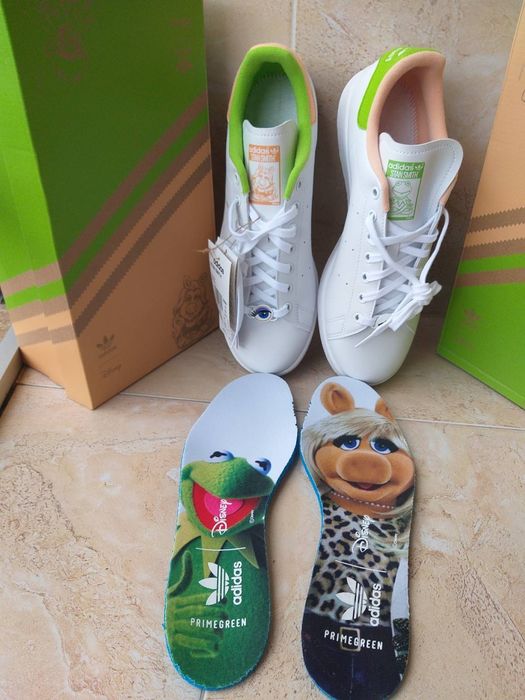 Adidas Stan Smith Miss Piggy & Kermit-мъжки кецове НОВИ С42/42 2/3