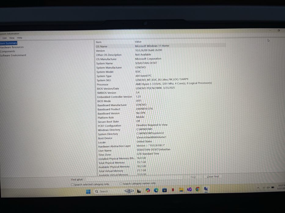 Laptop gaming Lenovo Loq