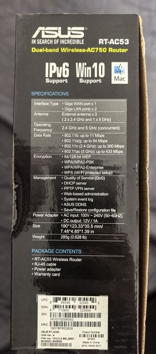 Router wireless  Asus Rt-ac53 wireless AC750