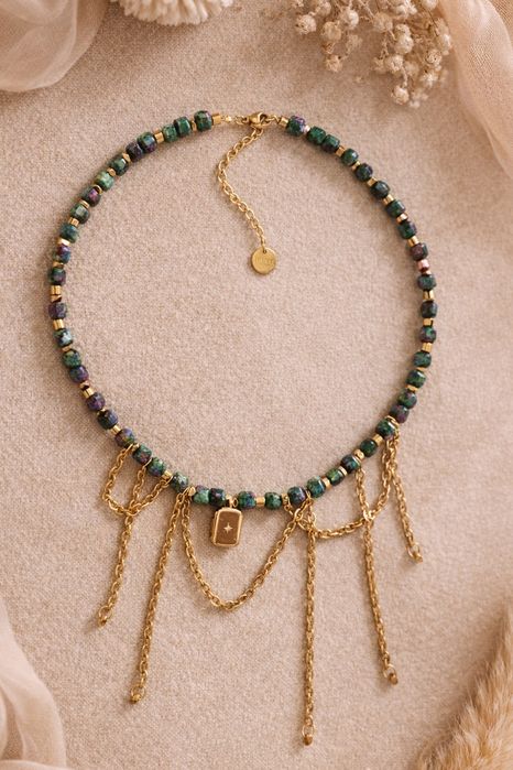 Колиета и гривни с перли и ест.камъни