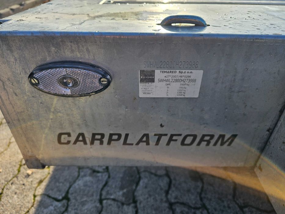 Temared CARPLATFORM 3,5t – platformă auto | 3 axe | aluminiu | Top