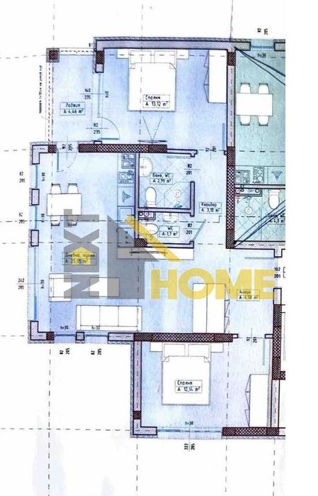 Тристаен апартамент в нов жилищен комплекс от затворен тип