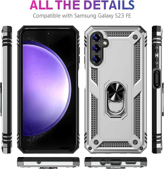 Husa antisoc hybrid ARMOR cu inel pt. Samsung Galaxy S23 FE / S24 FE
