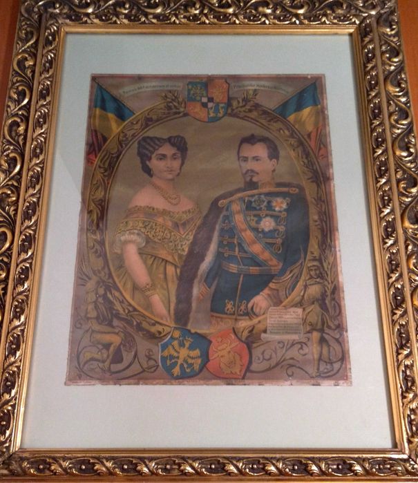 Tablou Alexandru Ioan Cuza si Doamna Elena Cuza | RARITATE