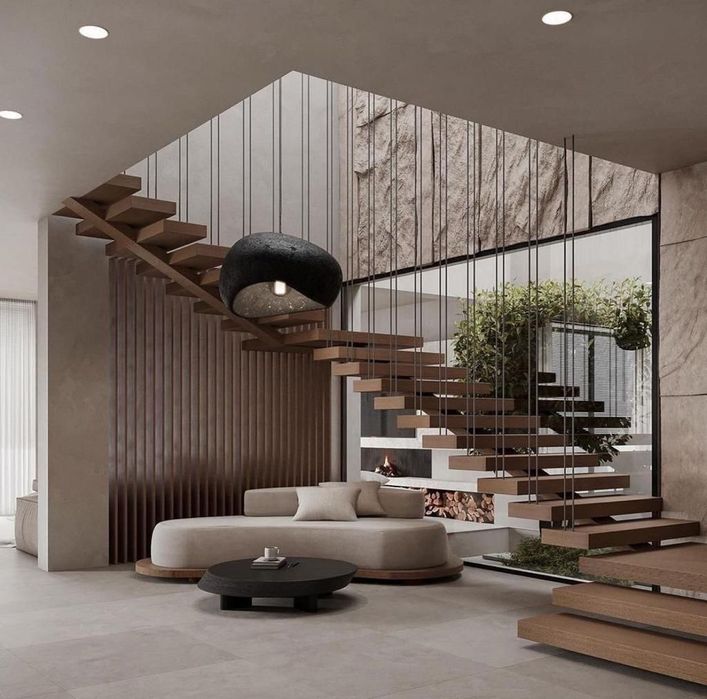 Лестница парящая консольная