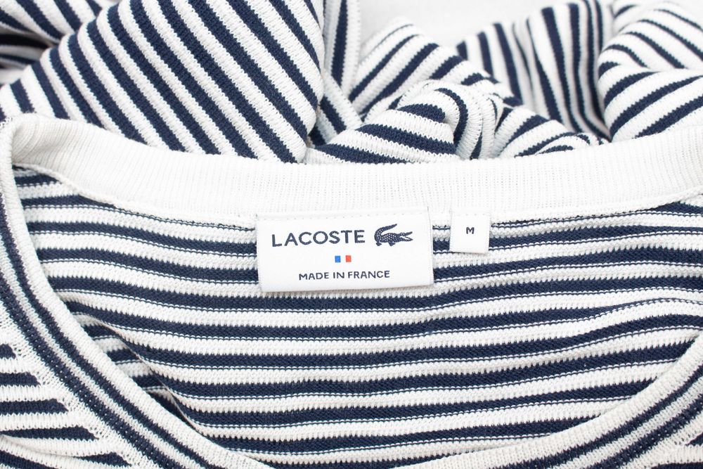 Lacoste оригинален мъжки пуловер памук райе М