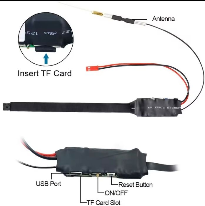 Скрита мини шпионска камера с HD резолюция
