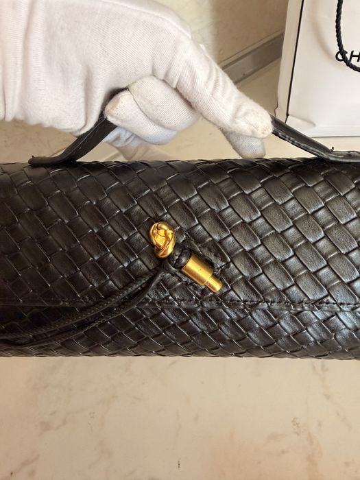 Дамски клъч Bottega Veneta черен