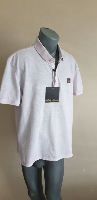 Napapijri Pique Cotton Regular Fit / XL НОВО! ОРИГИНАЛ! Мъжка Тениска!