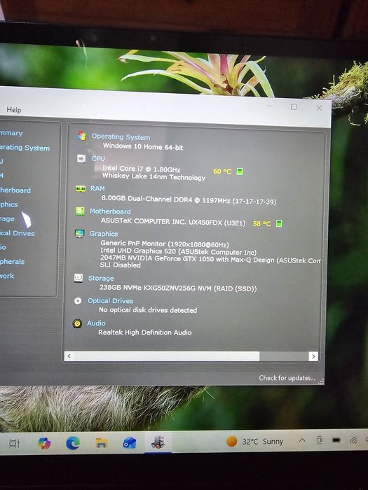 Asus  zenbook I7