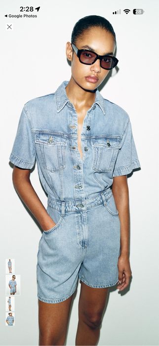 Джинсовый комбинезон Zara
