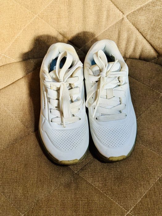 Кроссовки детские белые skechers