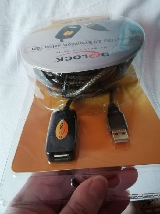 Cablu USB 2.0 activ prelungire 10m Delock nou sigilat