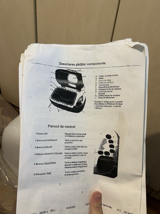 Mașină de pâine AFK BM-2N – Nouă, nefolosită, 12 programe