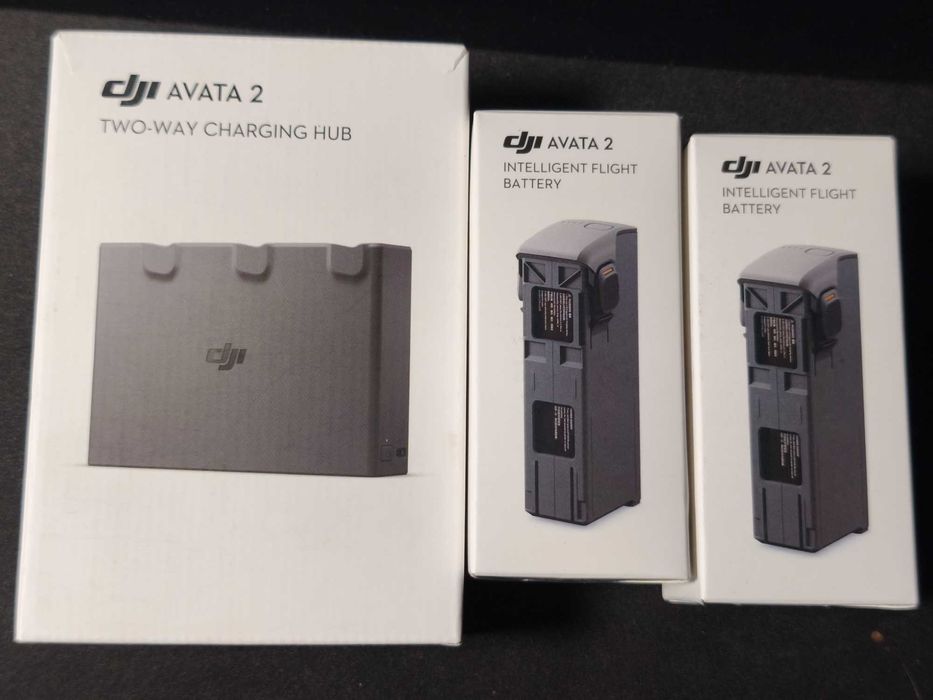 2 Baterii DJI Avata 2 + Hub Încărcare Two-Way