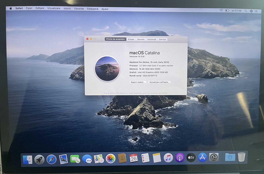 MacBook Pro Retina 15” Early – i7, 16GB RAM, SSD 500GB