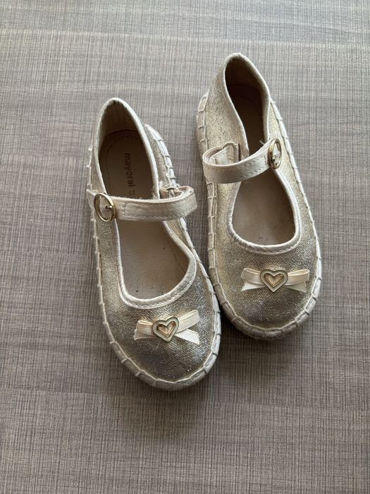 Mayoral Espadrile copii, auriu, material textil, 25 EU