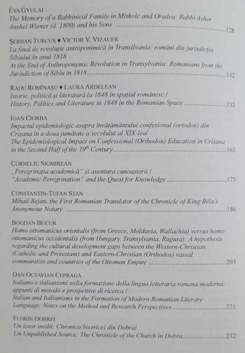 Teme și Metode de Cercetare în Istorie și Filologie