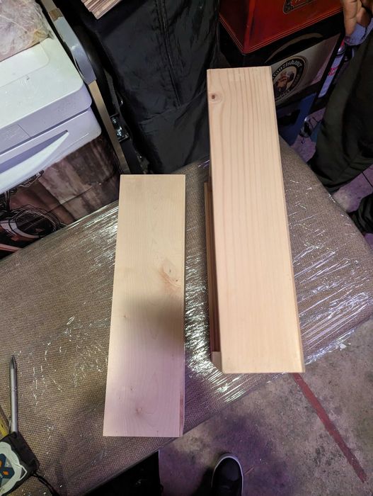 Cutie lemn cu capac de sticla pentru sticla de vin si/sau bere