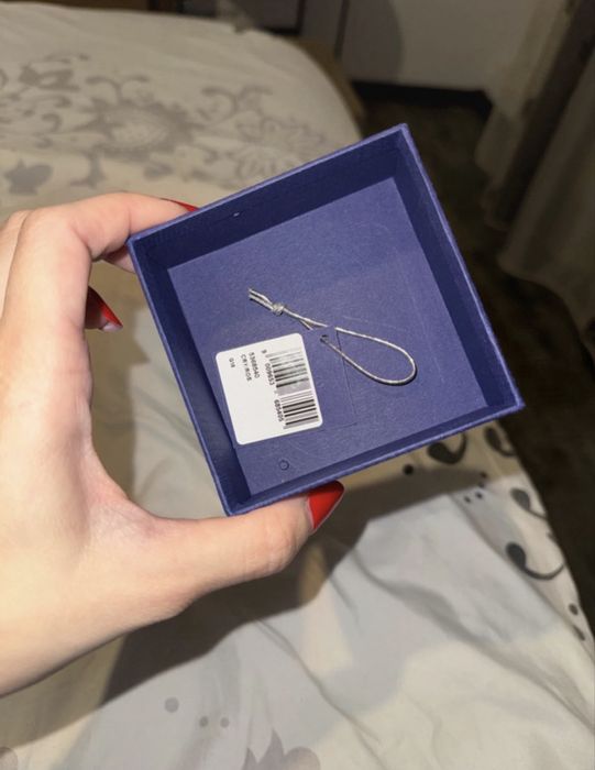 Colier Swarovski Lovely Inimă, Alb, Placat cu nuanță roz-aurie