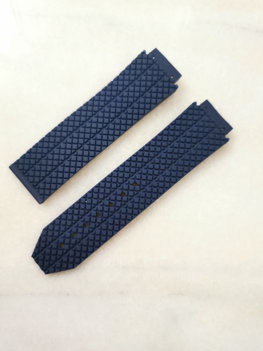 Curea de ceas din silicon negru compatibilă cu Hublot