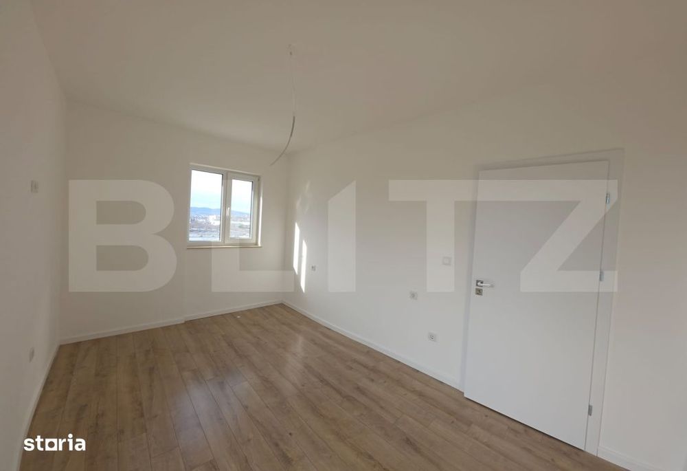Apartament 3 camere, 56 mp, 2 balcoane (11 mp + 6,35 mp), finisaje pre