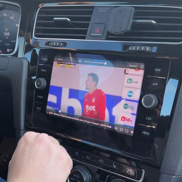 CarLinKit TV Box – Телевизия, YouTube, CarPlay/AndroidAuto – 6+64GB