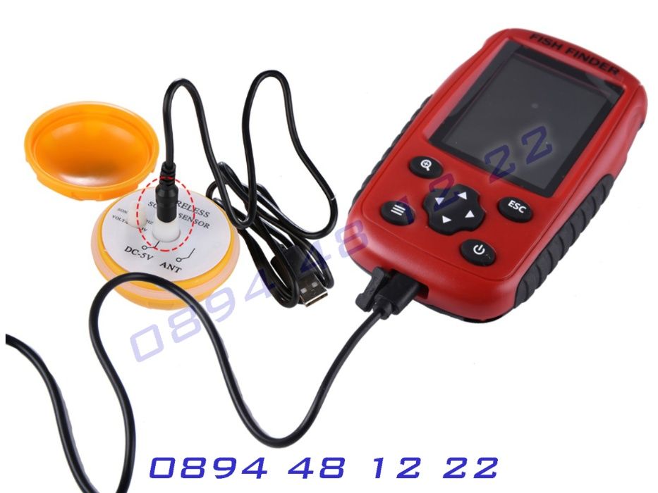 Безжичен Сонар За Риболов Риба Сонда Захранка Стръв Sonar Риболовен