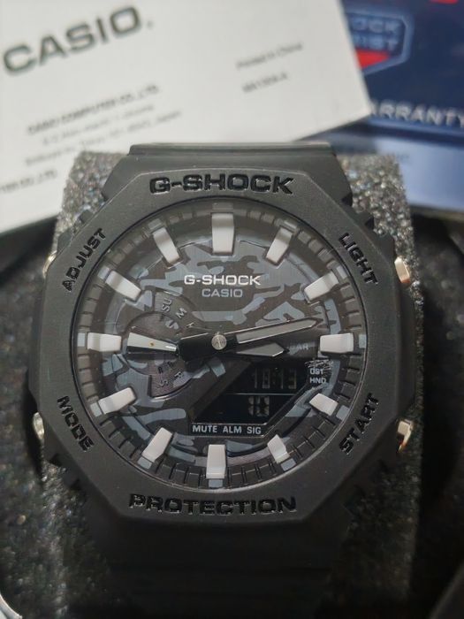 Casio G-Shock GA-2100 Black Camo