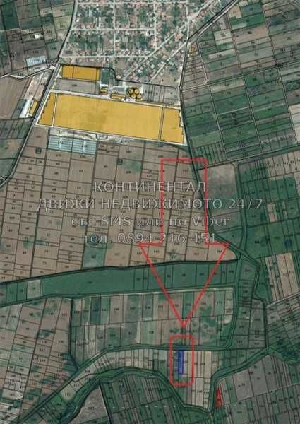 Нива 1800м2 до канал за поливане на 1км от селото - код 61920