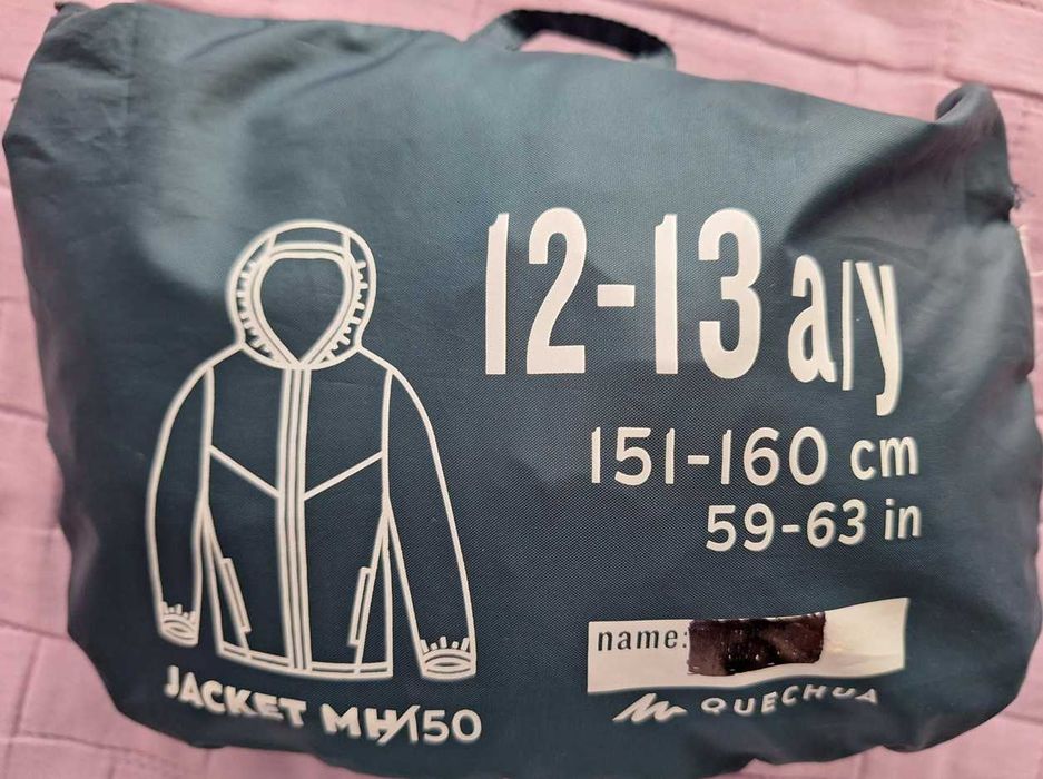 Детско непромокаемо яке mh 150, 12-13 години