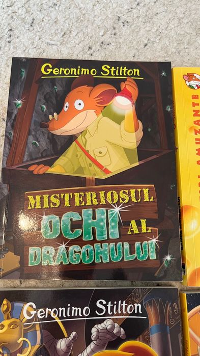 Geronimo Stilton, serie 7 cărți, vol. 3, 4, 10, 13, 16, 18, 19