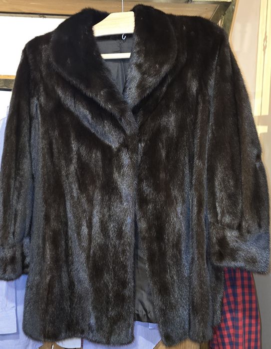 Haină de blană naturală de nurcă