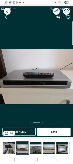 Vând blurayrecorder Panasonic