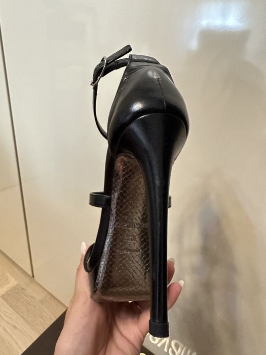 Sandale negre Roberto Cavalli