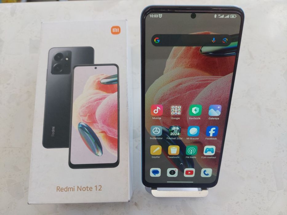 Redmi note 12  pomyoti 128 holati idiyol garanta bor